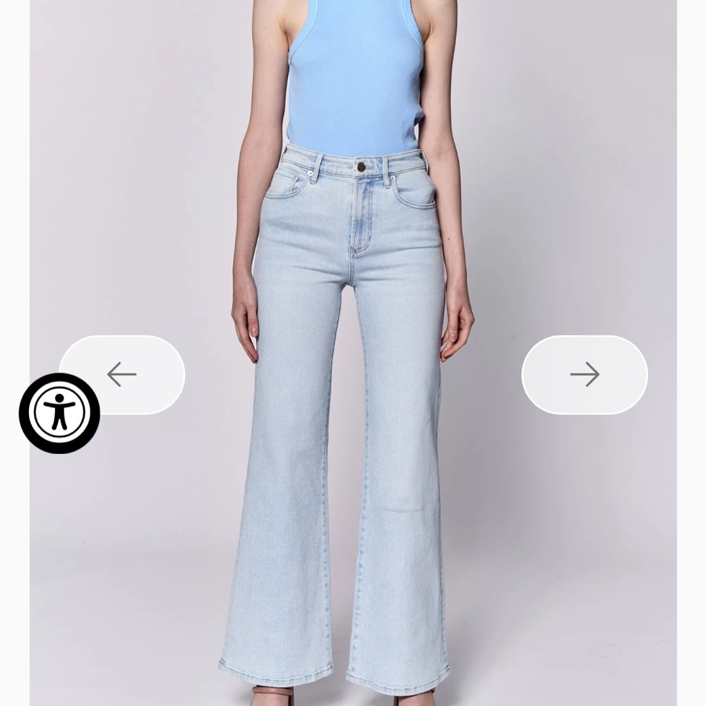 Dear John Fiona Wide Leg jean color finn size 26